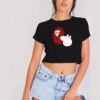 A Bathing Ape Bape Head X Peppa Pig Head Crop Top Shirt