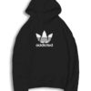 Addicted Marijuana Leaf Adidas Parody Hoodie