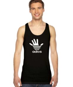 Adios Hand Sign Adidas Inspired Tank Top