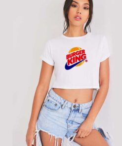 Burger King Fast Food Nike Mashup Crop Top Shirt