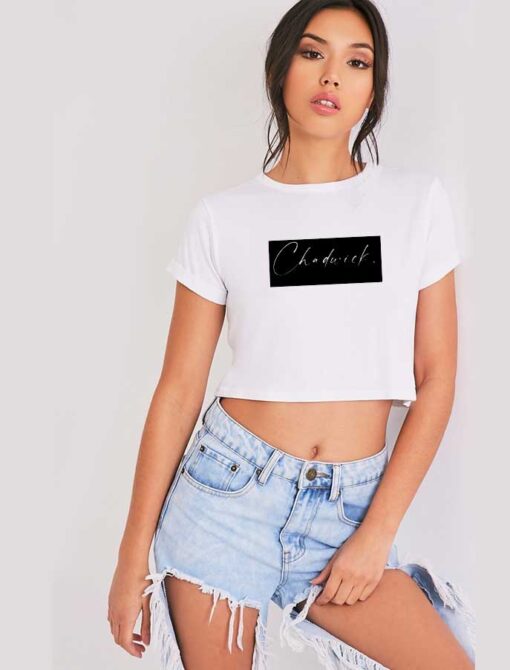 Chadwick Name Hand Signature Crop Top Shirt