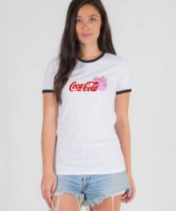 Coca-Cola Peppa Pig Head Mashup Ringer Tee