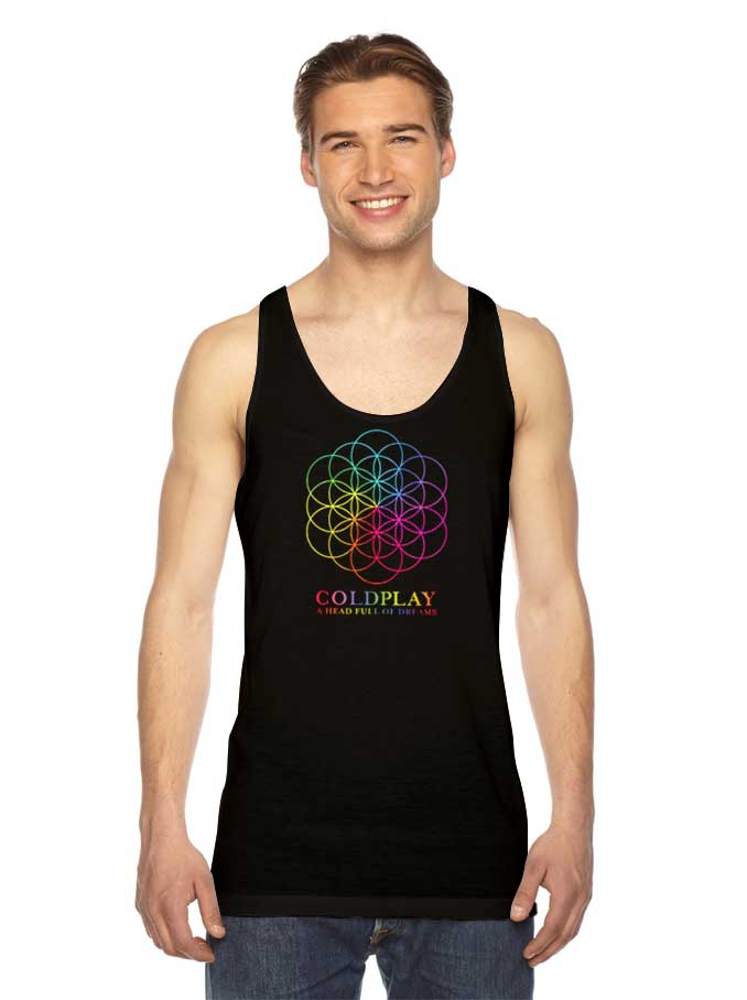 Coldplay A Head Full Of Dreams Rainbow Tank Top