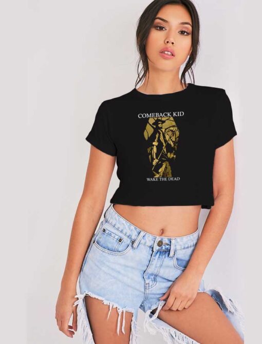 Comeback Kid Wake The Dead Coffin Crop Top Shirt