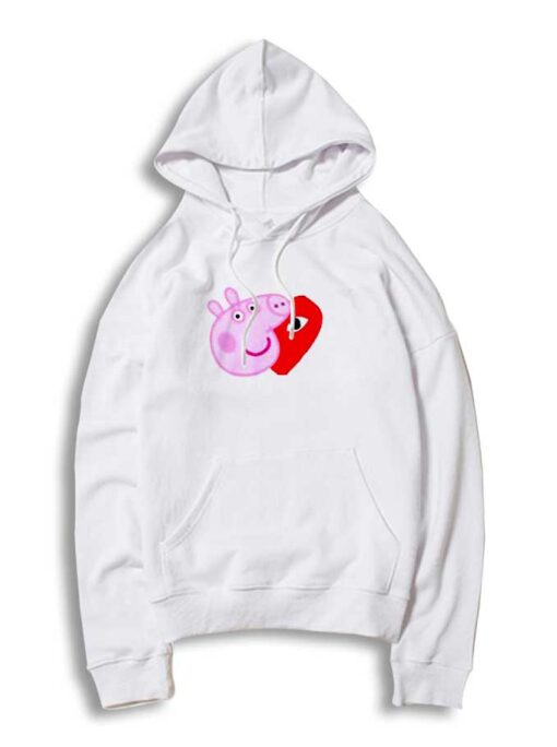 Comme Des Garcons Play X Peppa Pig Mashup Hoodie