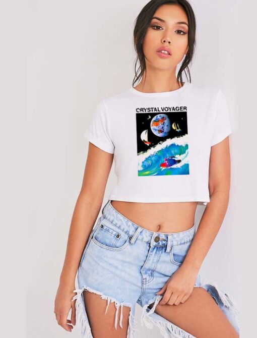 Crystal Voyager Movie Space Sea Crop Top Shirt