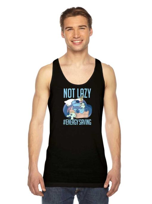 Disney Lilo & Stitch Not Lazy Energy Saving Tank Top