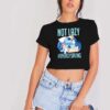 Disney Lilo & Stitch Not Lazy Energy Saving Crop Top Shirt