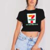 Donald Trump Was Down There At 7 Eleven Parody Crop Top Shirt