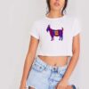 GOAT Leo Messi 10 Barca Stripes Crop Top Shirt