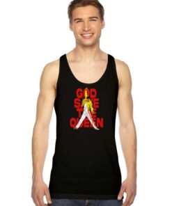 God Save The Queen And Freddie Tank Top