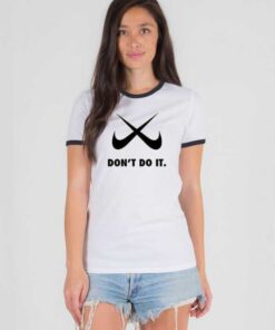 Just Don't Do It Nike Cross Checklist Ringer Tee