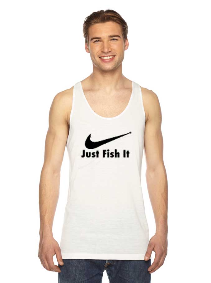 Just Fish It Nike Hook Inspired Tank Top
