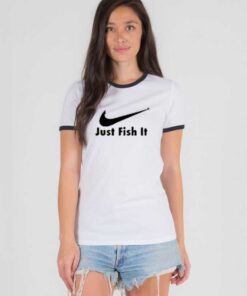 Just Fish It Nike Hook Inspired Ringer Tee