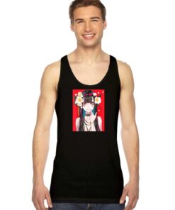 Kawaii Anime Girl Japanese Aesthetic Flower Tank Top