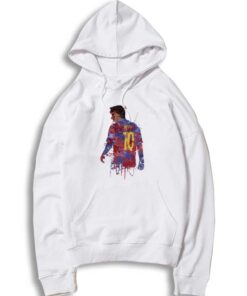 Lionel Messi 10 Watercolor Art Hoodie