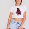 Lionel Messi 10 Watercolor Art Crop Top Shirt