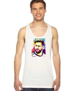 Lionel Messi WPAP Painting Tank Top