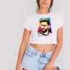 Lionel Messi WPAP Painting Crop Top Shirt