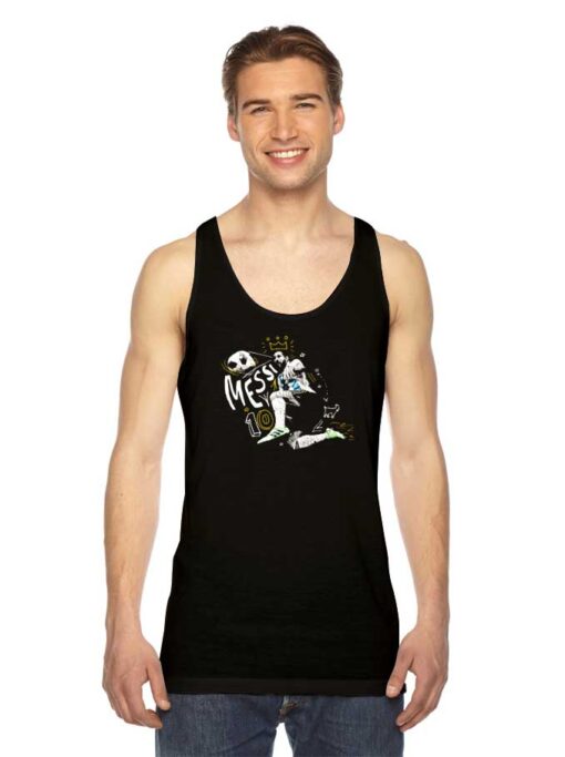 Lord King Leo Messi Crown Tank Top