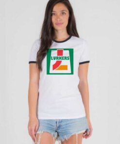 Lurkers 7 Eleven Parody Workaholics Logo Ringer Tee