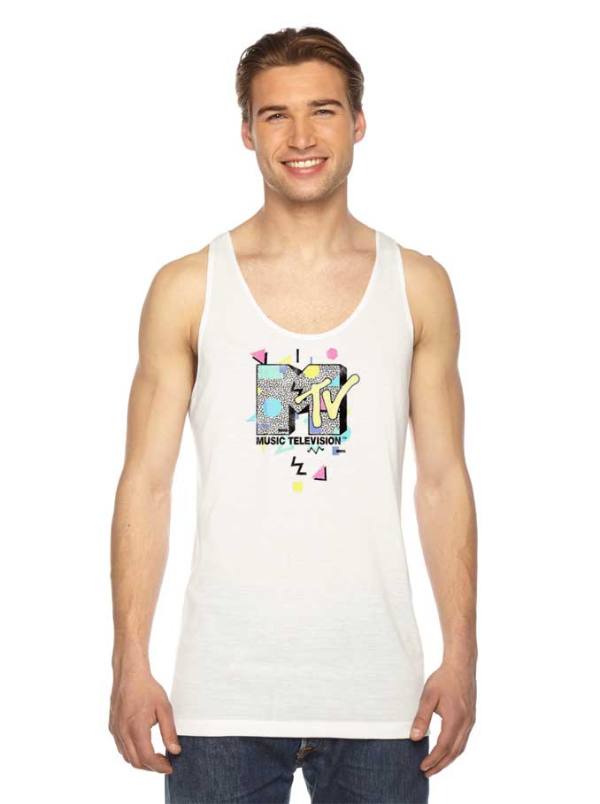 MTV Music Television Retro Design Logo Tank Top