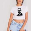 Max Weber Influence Black And White Crop Top Shirt