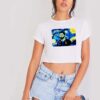 Messi Starry Night Van Gogh Style Crop Top Shirt