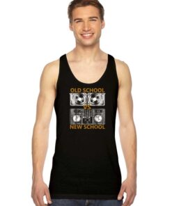 Old School DJ VS New School DJ Device Tank Top