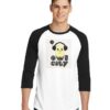 Owl City Owl Using Headphone Raglan Tee