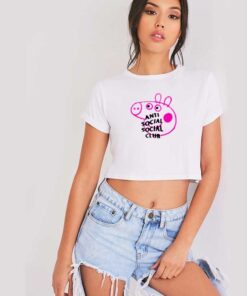 Peppa Pig Anti Social Social Club Crop Top Shirt