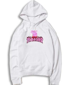Peppa Pig Family X Thrasher Logo Hoodie