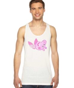 Peppa Pig Head X Adidas Inspired Tank Top