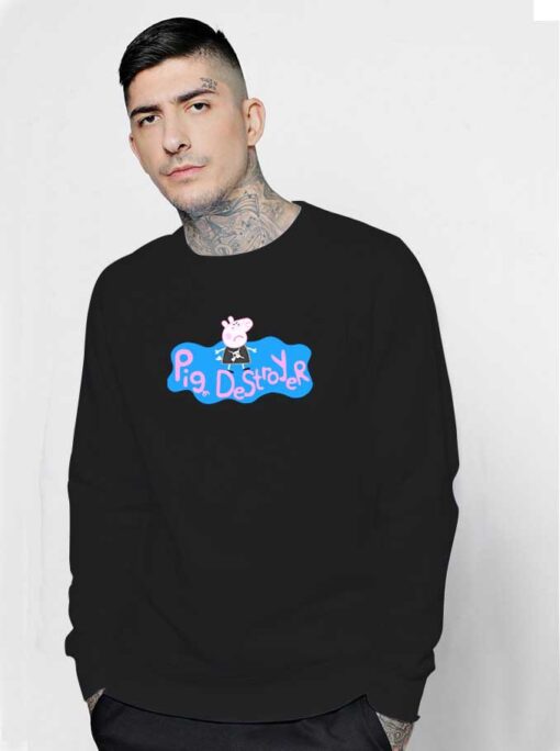 Peppa Pig The Pig Destroyer Punk Sweatshirt
