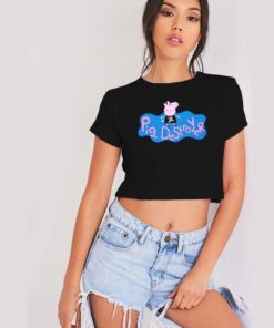 Peppa Pig The Pig Destroyer Punk Crop Top Shirt