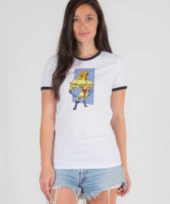 Powdered Toast Man Movie Bread Ringer Tee