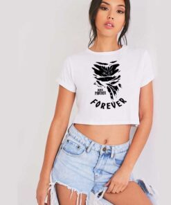 RIP Black Panther Forever Ripped Crop Top Shirt