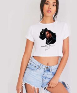 RIP Black Panther Thank You For The Memories Crop Top Shirt