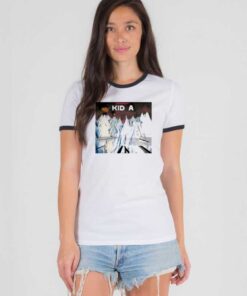 Radiohead Kid A Band Ice Mountain Ringer Tee