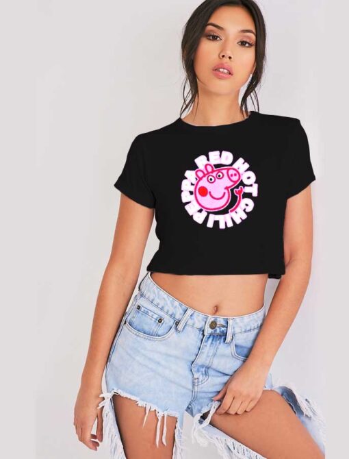 Red Hot Chilli Peppa Pig Band Crop Top Shirt