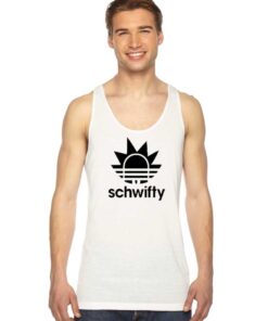 Schwifty Head Adidas Parody Tank Top