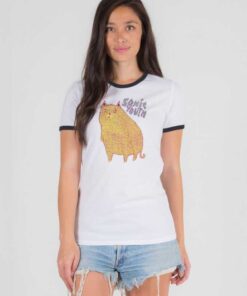 Sonic Youth Dotted Cat Vintage Ringer Tee