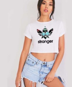Stranger Things Demogorgon Adidas Inspired Crop Top Shirt