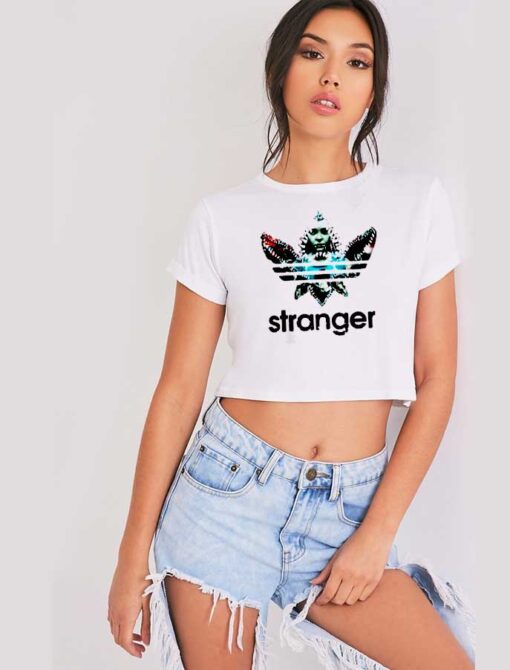 Stranger Things Demogorgon Adidas Inspired Crop Top Shirt