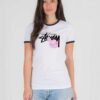 Stussy Band X Peppa Pig Eyes Ringer Tee