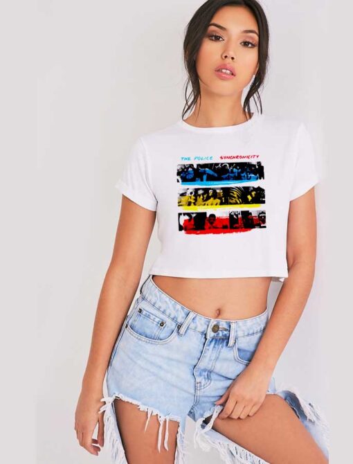 The Police Synchronicity Song Band Crop Top Shirt