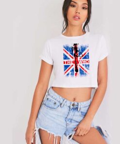 The Who Microphone British Band Crop Top Shirt