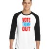 Vote Trump Out United States Election Raglan Tee
