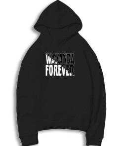 Wakanda Forever Black White RIP Hoodie