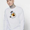 White Angry Bird X Adidas Logo Sweatshirt